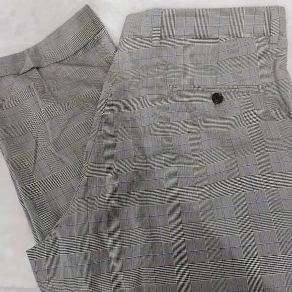 Ralph Lauren Other - Ralph Lauren Mens Grey Glen Plaid Pleated Cuffed Dress Pants 34 x 29 Stretch H